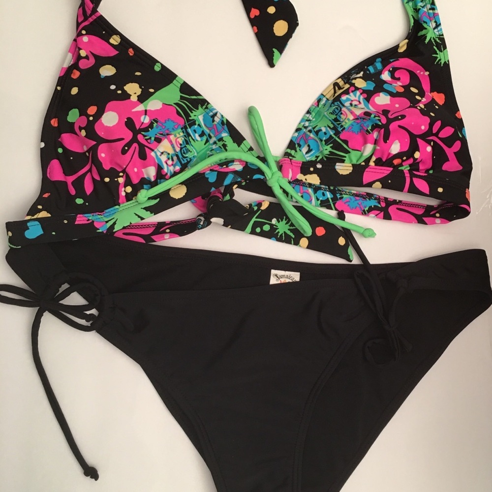 Arizona Bikini Top Jamaican Style Bottom Size Lg